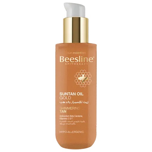 Beesline Suntan Oil Gold Shimmering Tan 200Ml