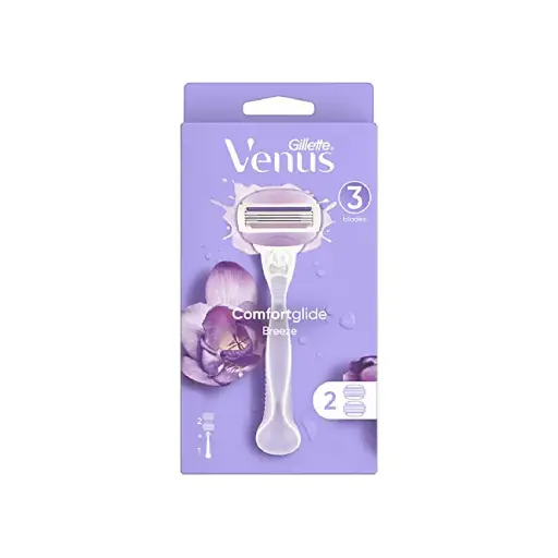 Gillette Venus Breeze Razor 2 Blades , Gel Bars