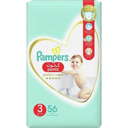[81562] Pampers Premium Care Pants Size 3 – 56 pcs
