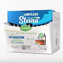 [90719] Limitless Stevia Sachets – 50 Packs